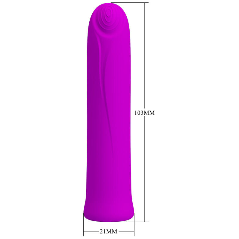 PRETTY LOVE - VIBRATEUR CURTIS MINI SUPER POWER 12 VIBRATIONS EN SILICONE VIOLETTE PRETTY LOVE FLIRTATION