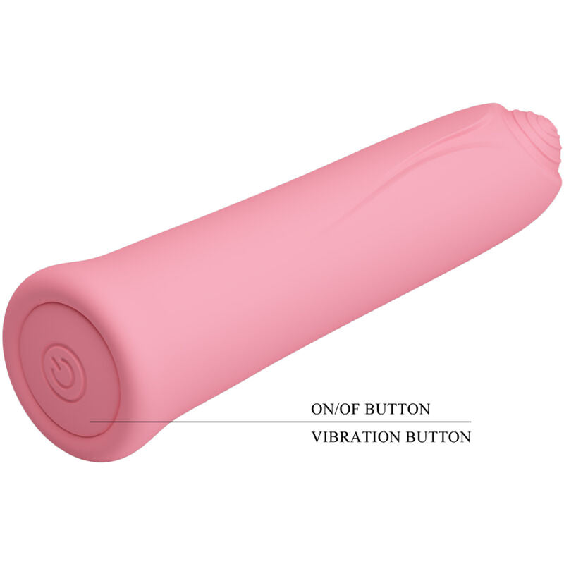 PRETTY LOVE - VIBRATEUR CURTIS MINI SUPER POWER 12 VIBRATIONS EN SILICONE ROSE PRETTY LOVE FLIRTATION