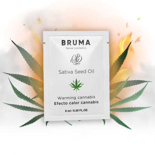 BRUMA - HUILE DE GRAINES DE SATIVA GEL GLISSANT RÉCHAUFFANT SAVEUR DE CANNABIS 6 ML BRUMA