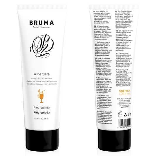 BRUMA - GEL GLISSANT À L''ALOE VERA SAVEUR PINA COLADA 100 ML BRUMA