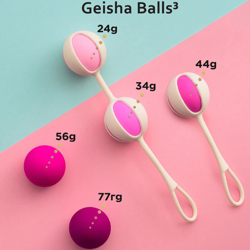 G-VIBE - SET 5 BOULES DE GEISHA3 ROSE G-VIBE