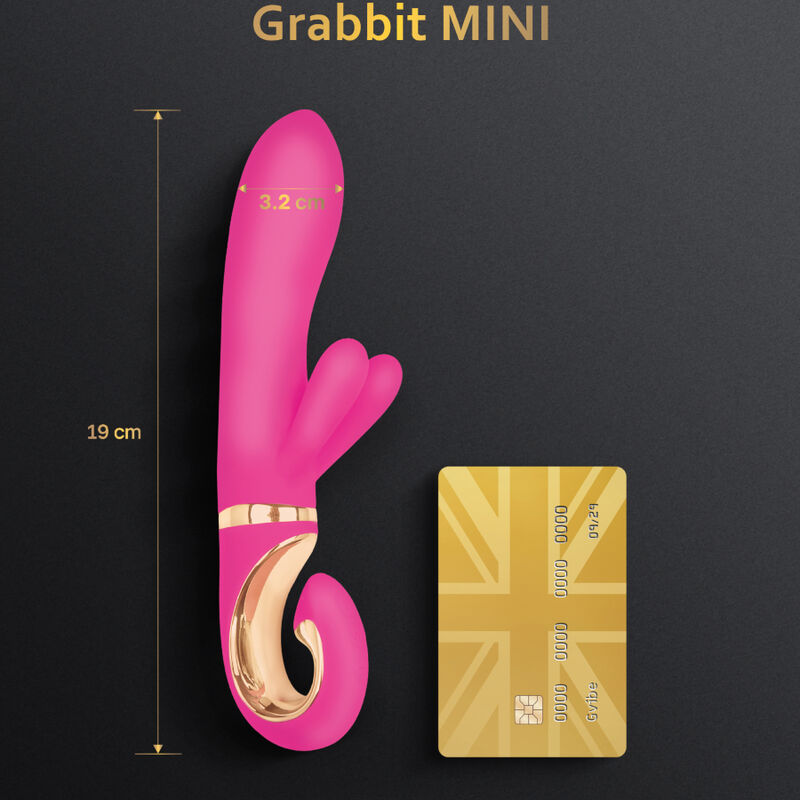 G-VIBE - VIBRATEUR GRABBIT MINI ROSE EN SILICONE G-VIBE