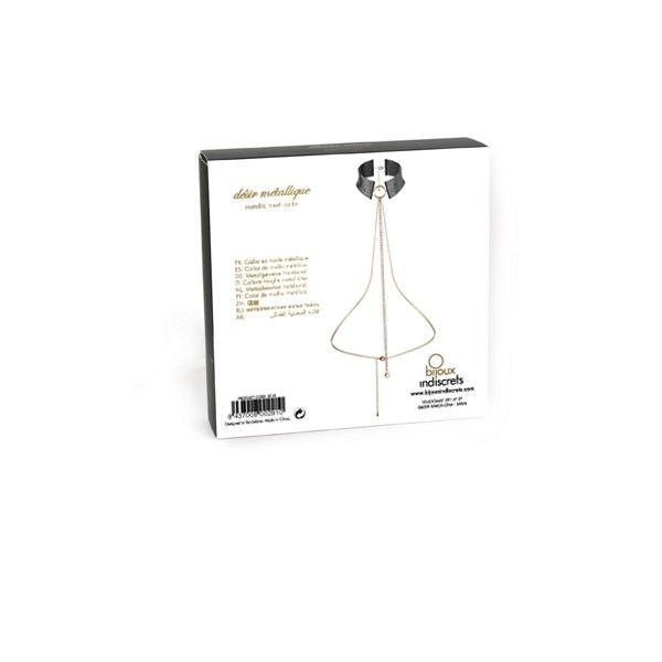 BIJOUX - DÉSIR MÉTALLIQUE COLLIER MÉTALLISÉ NOIR BIJOUX DESIRE METALLIQUE