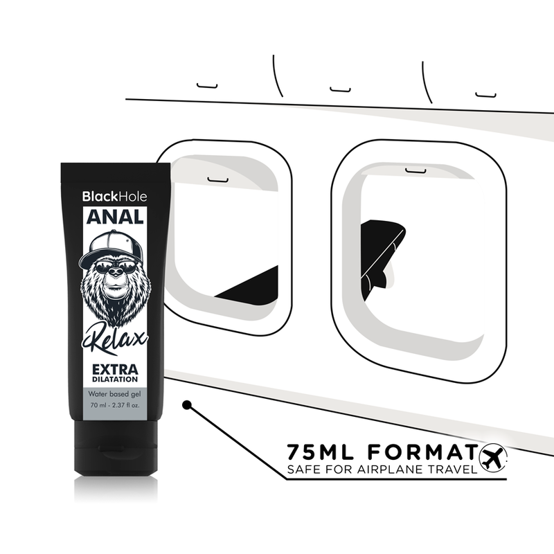 BLACK HOLE - GEL DE DILATATION ANALE À BASE D'EAU 70 ML BLACK HOLE