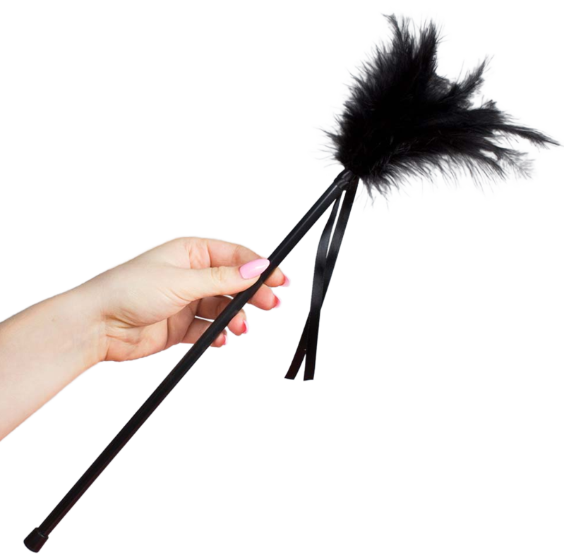 SECRETPLAY - PLUMES NOIRES 40 CM SECRETPLAY 100% FETISH