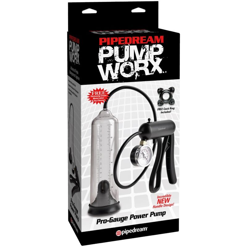 PUMP WORX - POMPE PUISSANTE PRO-GAUGE TRANSPARENTE PUMP WORX