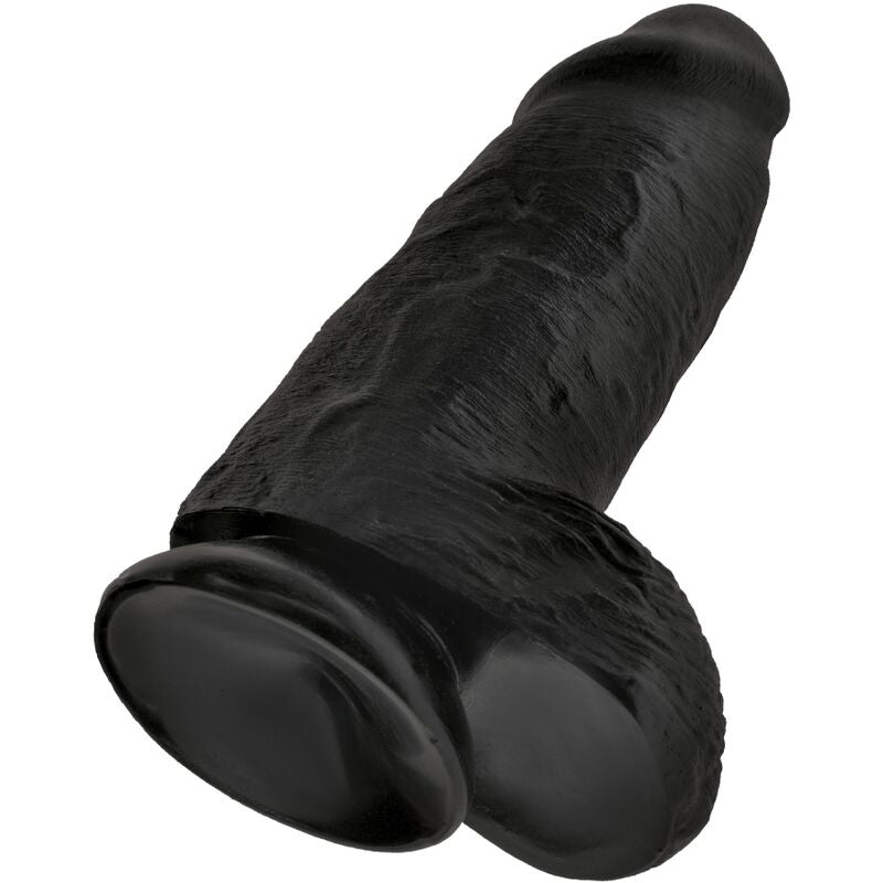 KING COCK - PÉNIS RÉALISTE CHUBBY 23 CM NOIR KING COCK