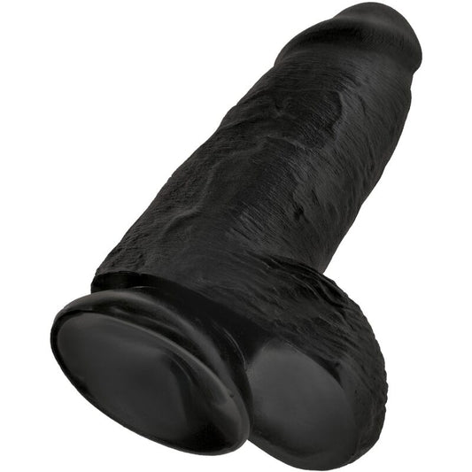 KING COCK - PÉNIS RÉALISTE CHUBBY 23 CM NOIR KING COCK