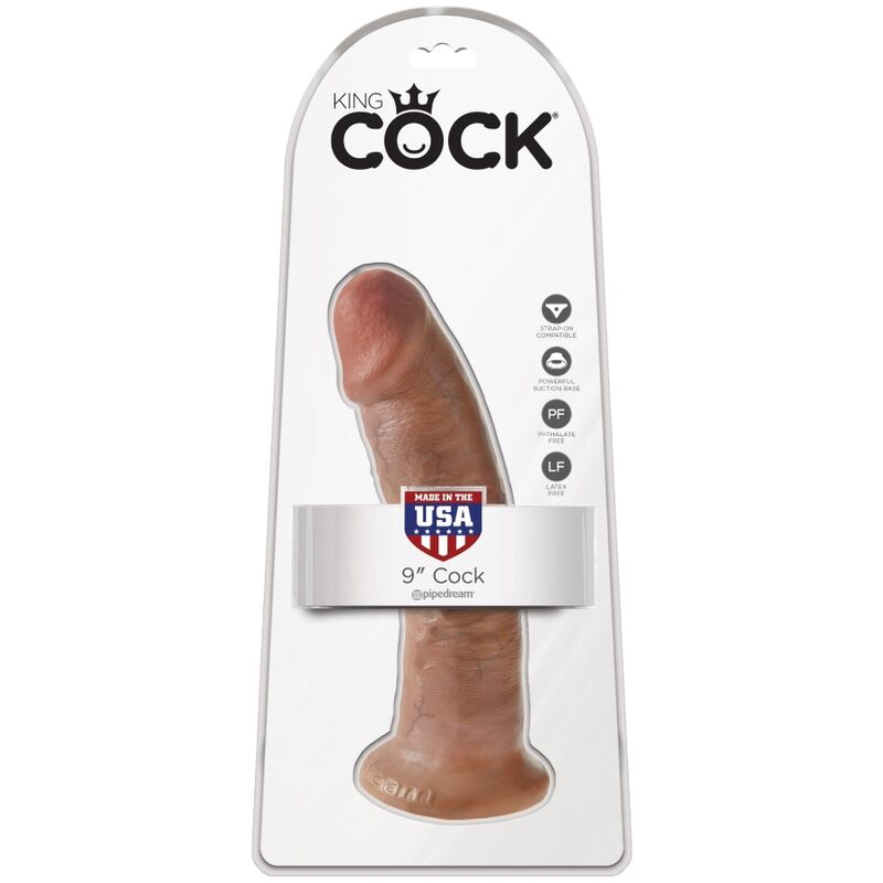 KING COCK - PÉNIS RÉALISTE 21.7 CM CARAMEL KING COCK