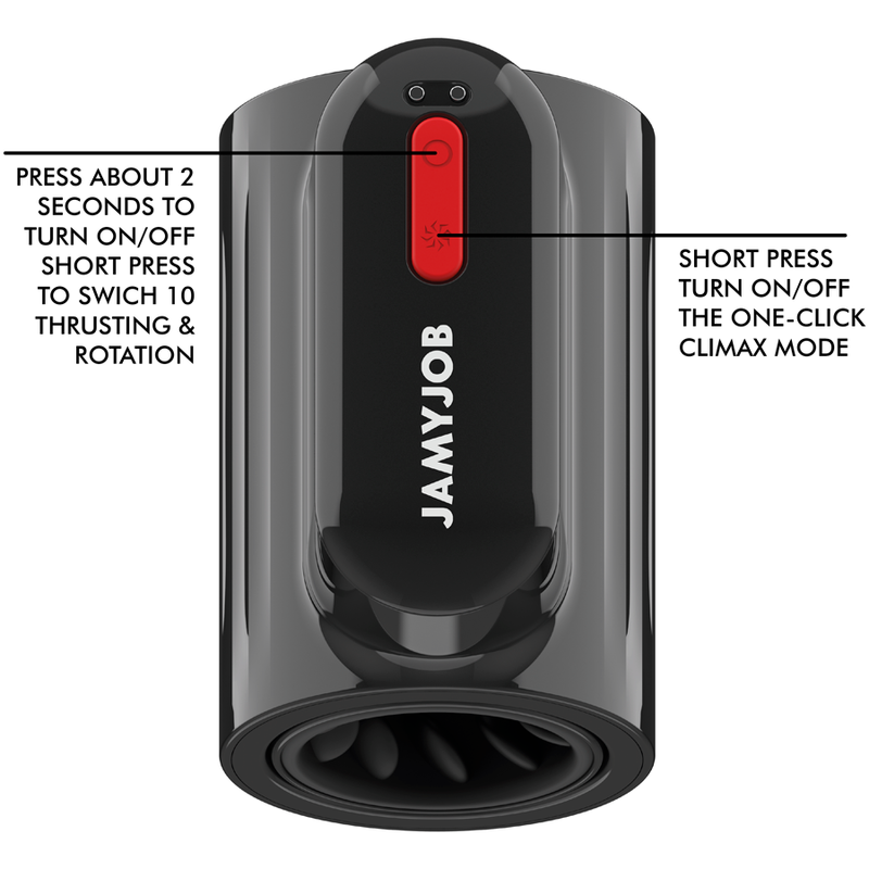 JAMYJOB - MASTURBATEUR  VORTEX ET ROTATION TECH TURBO MODE JAMYJOB