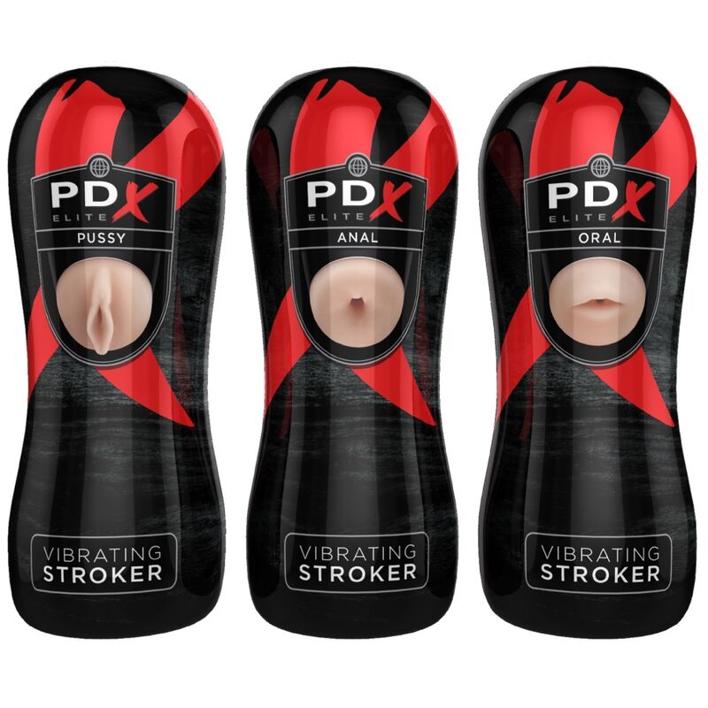PDX ELITE - ENSEMBLE DE COUREURS 12 UNITÉS: 6X VAGIN, 3X ANO, 3X BOUCHE PDX ELITE
