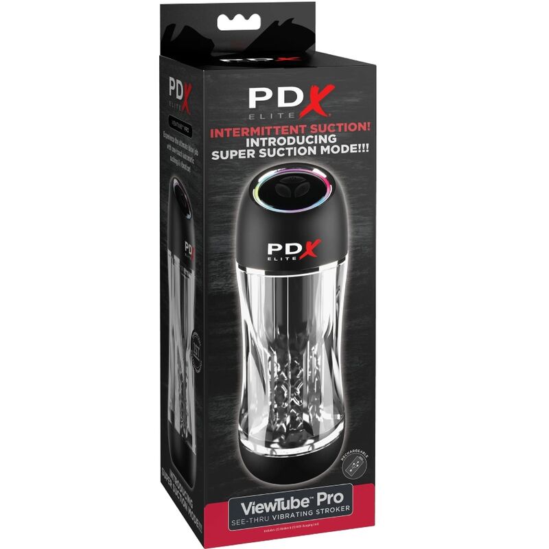 PDX ELITE - VIBRATEUR STROKER VIEWTUBE PRO TRANSPARENT PDX ELITE