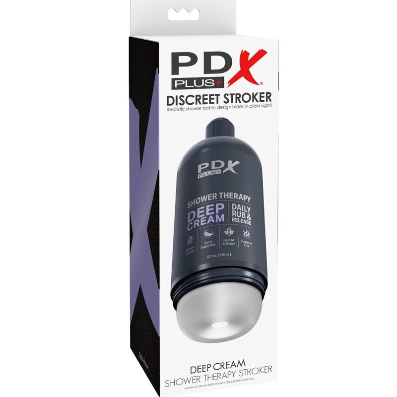 PDX PLUS - STROKER MASTURBATEUR DISCRET DEEP CREAM SHAMPOOING CONCEPTION DE BOUTEILLE PDX PLUS+