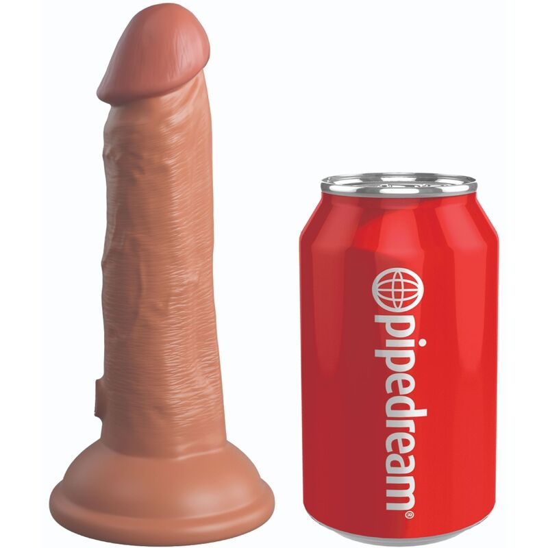 KING COCK - ELITE GODE RÉALISTE EN SILICONE 15.2 CM CARAMEL KING COCK