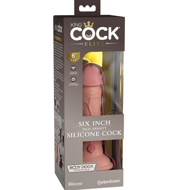 KING COCK - ELITE GODE RÉALISTE EN SILICONE 15.2 CM KING COCK