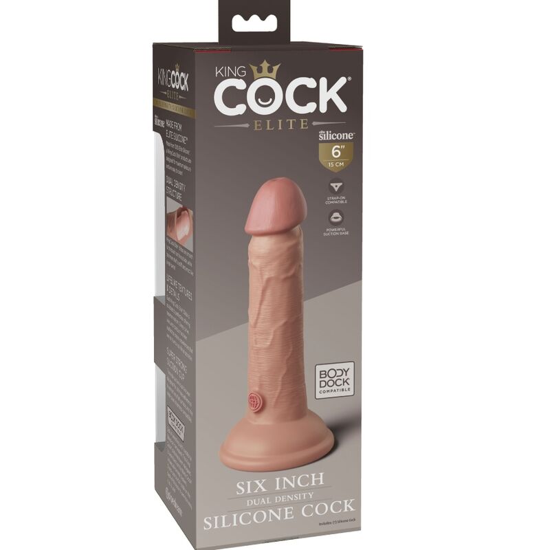 KING COCK - ELITE GODE RÉALISTE EN SILICONE 15.2 CM KING COCK