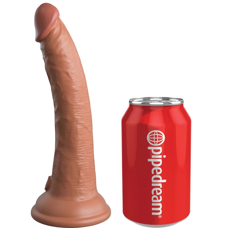 KING COCK - ELITE GODE RÉALISTE EN SILICONE 17.8 CM CARAMEL KING COCK