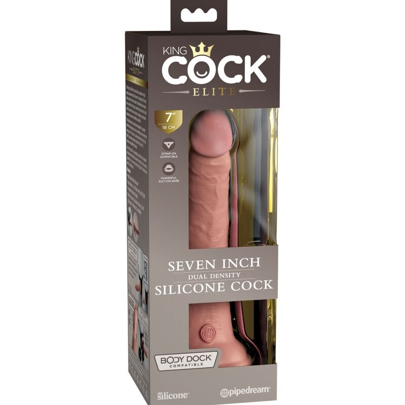 KING COCK - ELITE GODE RÉALISTE EN SILICONE 17.8 CM KING COCK