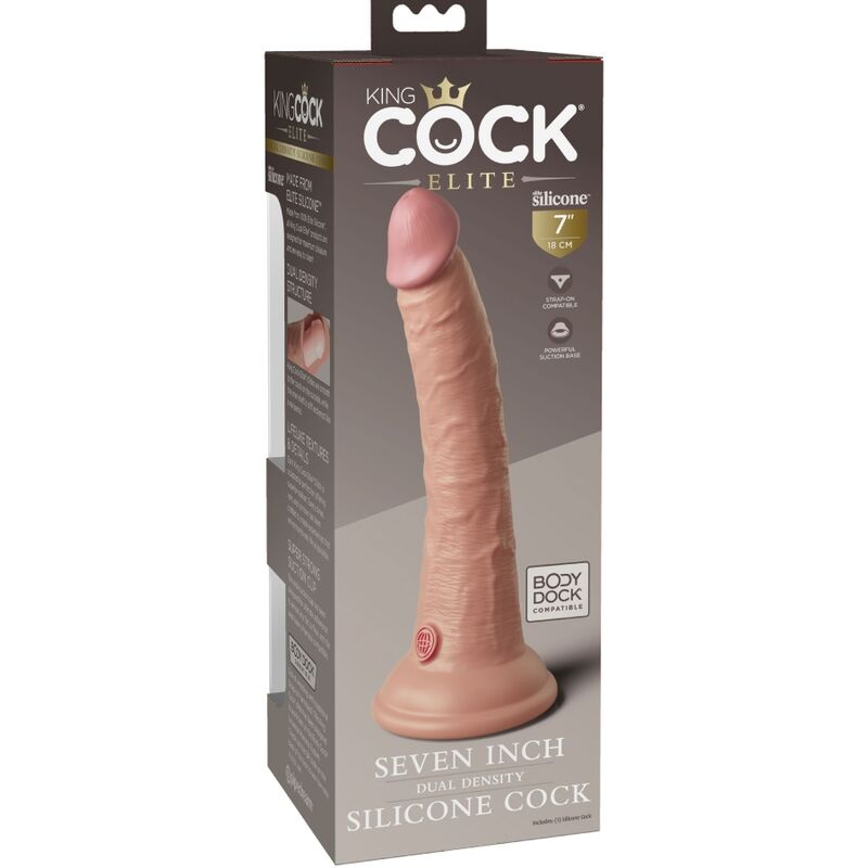 KING COCK - ELITE GODE RÉALISTE EN SILICONE 17.8 CM KING COCK