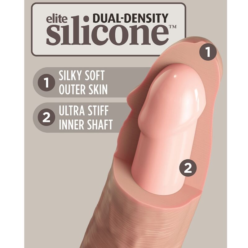 KING COCK - ELITE GODE RÉALISTE EN SILICONE 20.3 CM KING COCK
