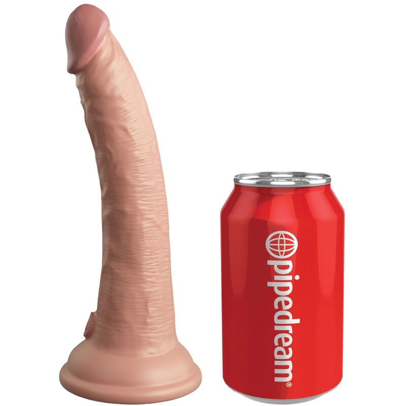 KING COCK - ELITE VIBRATEUR GODE RÉALISTE & TÉLÉCOMMANDE EN SILICONE 17.8 CM KING COCK
