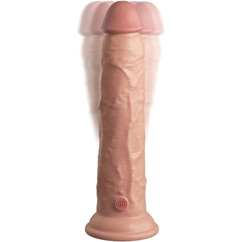 KING COCK - ELITE VIBRATEUR GODE RÉALISTE & TÉLÉCOMMANDE EN SILICONE 23 CM KING COCK