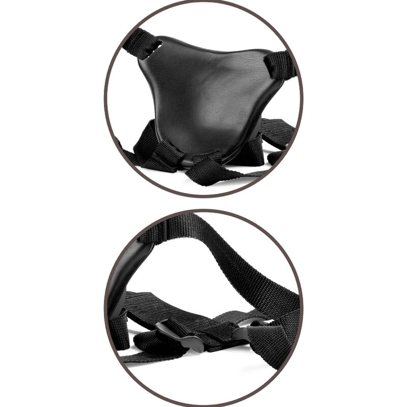 KING COCK - ELITE HARNAIS RÉGLABLE CONFORTABLE AVEC GODE 17.8 CM KING COCK