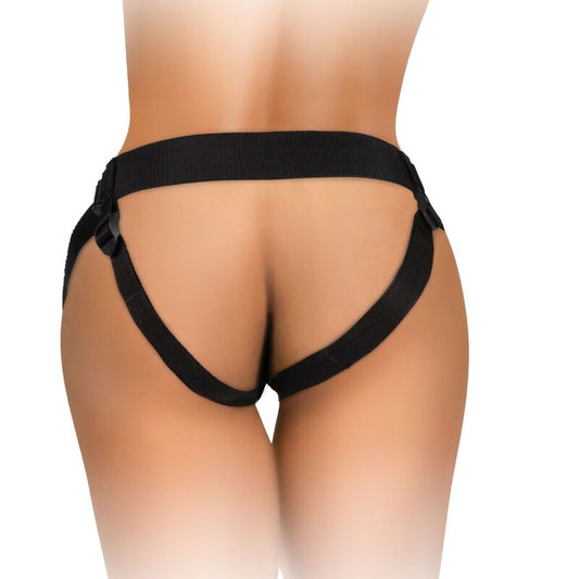 KING COCK - ELITE KIT HARNAIS RÉGLABLE DELUXE ANNEAU AVEC TESTICULES & GODE 20.3 CM KING COCK