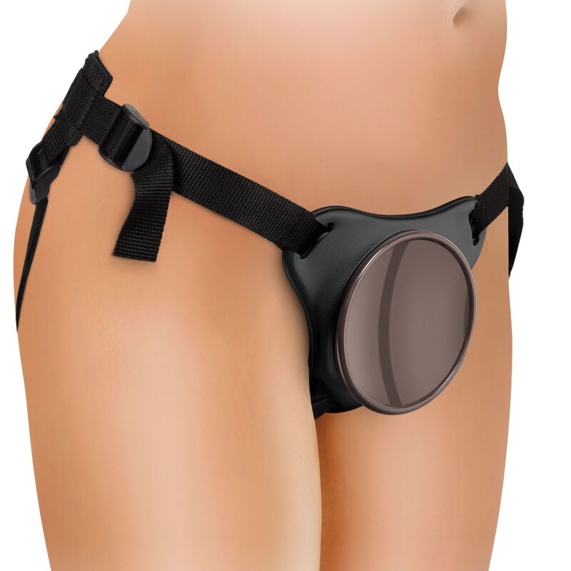 KING COCK - ELITE KIT HARNAIS RÉGLABLE DELUXE ANNEAU AVEC TESTICULES & GODE 20.3 CM KING COCK