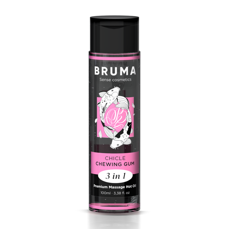 BRUMA - HUILE DE MASSAGE PREMIUM EFFET CHALEUR SAVEUR GOMME 3 EN 1 - 100 ML BRUMA