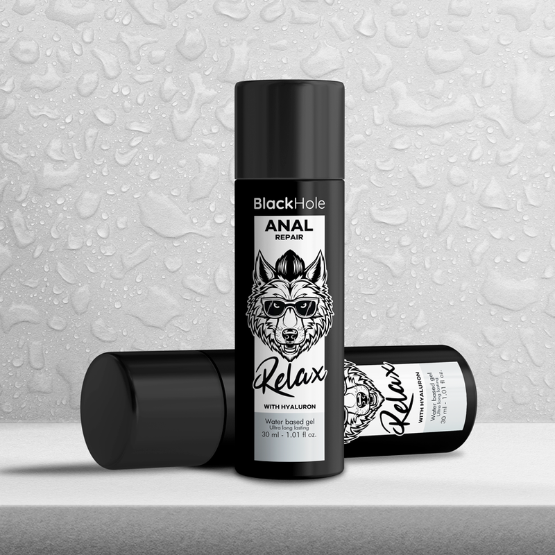 BLACK HOLE - RÉPARATION ANALE RELAX À BASE D'EAU AVEC HYALURON 30 ML BLACK HOLE