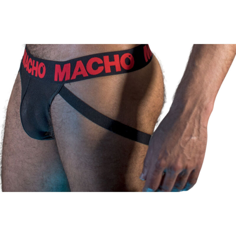 MACHO - MX26X2 JOCK NOIR/ROUGE S MACHO UNDERWEAR