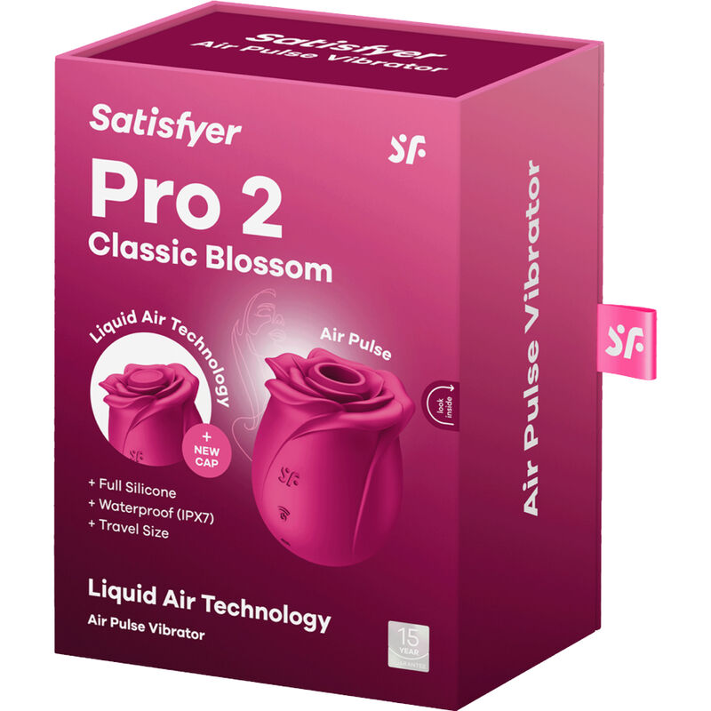 SATISFYER - AIR PULSE VIBRATEUR FLEUR CLASSIQUE PRO 2 SATISFYER AIR PULSE