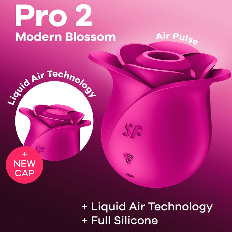 SATISFYER - AIR PULSE VIBRATEUR FLEUR MODERNE PRO 2 SATISFYER AIR PULSE
