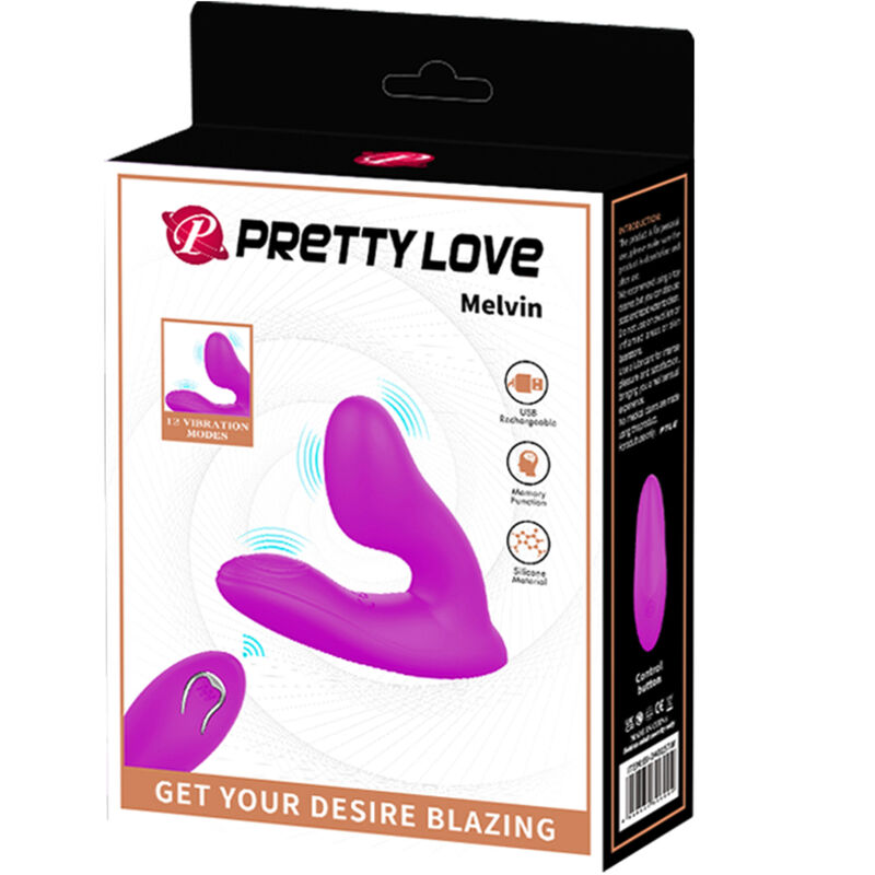 PRETTY LOVE - MASSEUR DE CLITORIS MELVIN AVEC TÉLÉCOMMANDE PRETTY LOVE