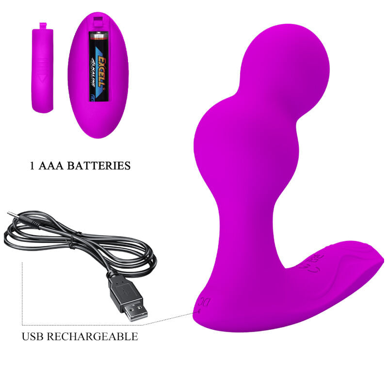 PRETTY LOVE - MASSAGER VIBRATEUR ANAL TERRANCE AVEC TÉLÉCOMMANDE PRETTY LOVE
