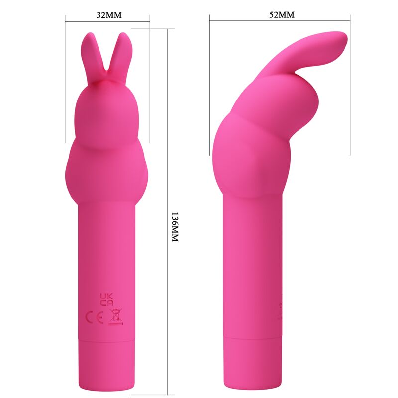 PRETTY LOVE - VIBRATEUR EN SILICONE GERARDO FUSCHIA RABBIT PRETTY LOVE