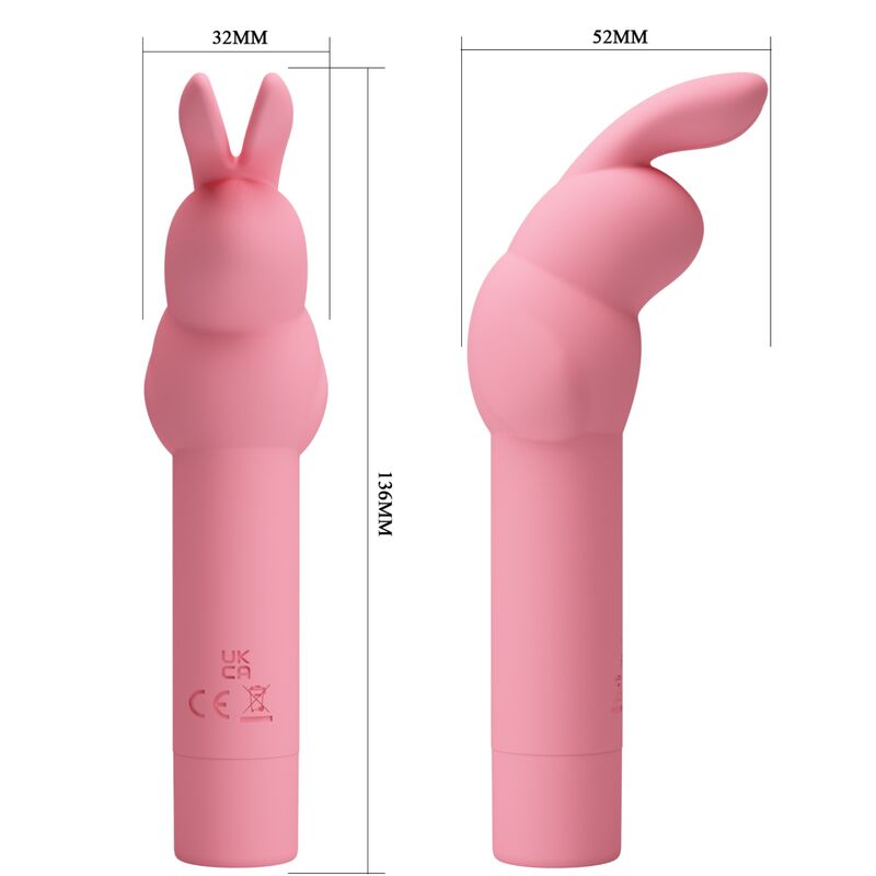 PRETTY LOVE - VIBRATEUR EN SILICONE LAPIN ROSE GERARDO PRETTY LOVE
