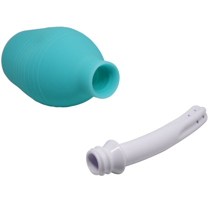 MR PLAY - DOUCHE EN CAOUTCHOUC BLEU POIRE ANAL MR PLAY