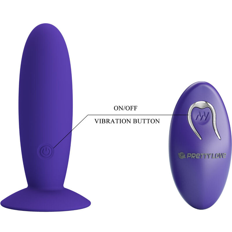 PRETTY LOVE - VIBRATEUR ANAL YOUTH PLUG TÉLÉCOMMANDE VIOLET PRETTY LOVE YOUTH