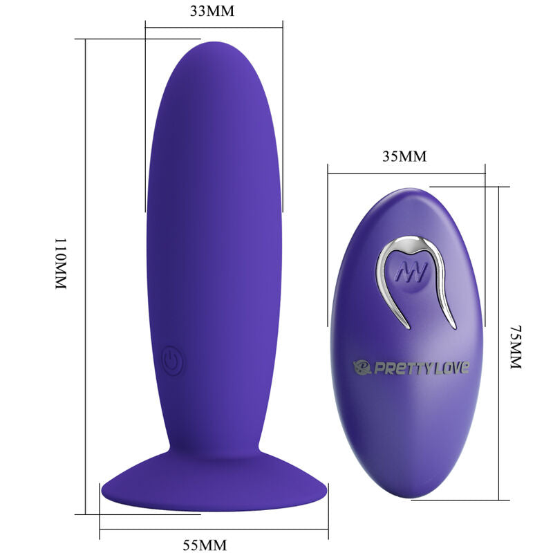 PRETTY LOVE - VIBRATEUR ANAL YOUTH PLUG TÉLÉCOMMANDE VIOLET PRETTY LOVE YOUTH