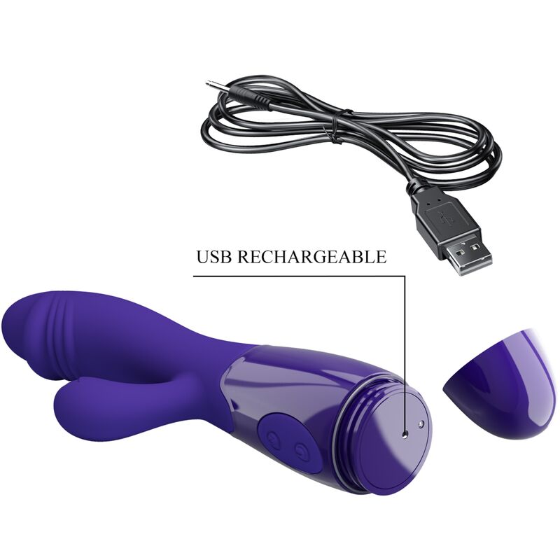 PRETTY LOVE - VIBRATEUR SNAPPY YOUTH & STIMULATEUR DE POINT G VIOLET PRETTY LOVE LED