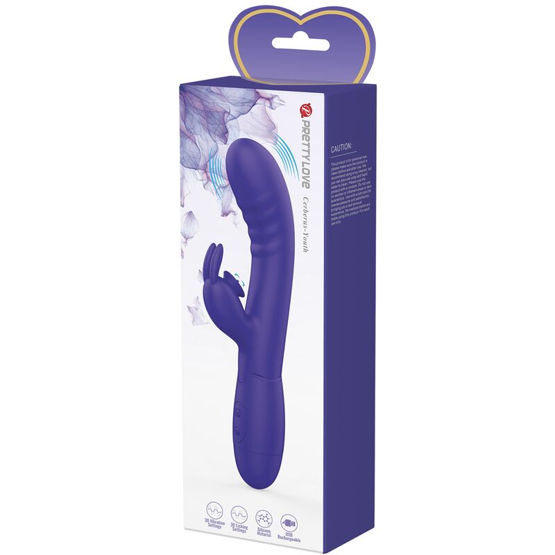 PRETTY LOVE - VIBRATEUR CERBERUS YOUTH LAPIN VIOLET PRETTY LOVE YOUTH