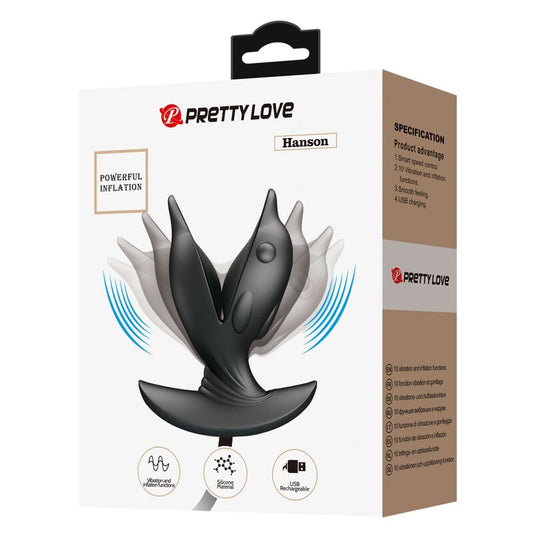 PRETTY LOVE - PLUG ANAL DELFIN GONFLABLE & RECHARGEABLE PRETTY LOVE BOTTOM