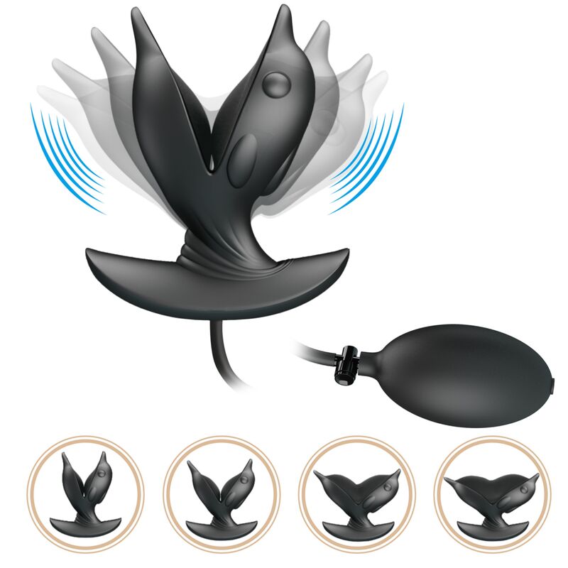 PRETTY LOVE - PLUG ANAL DELFIN GONFLABLE & RECHARGEABLE PRETTY LOVE BOTTOM