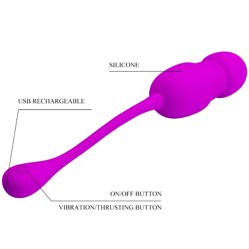 PRETTY LOVE - OEUF VIBRANT RECHARGEABLE CALLIE VIOLET PRETTY LOVE C-TYPE