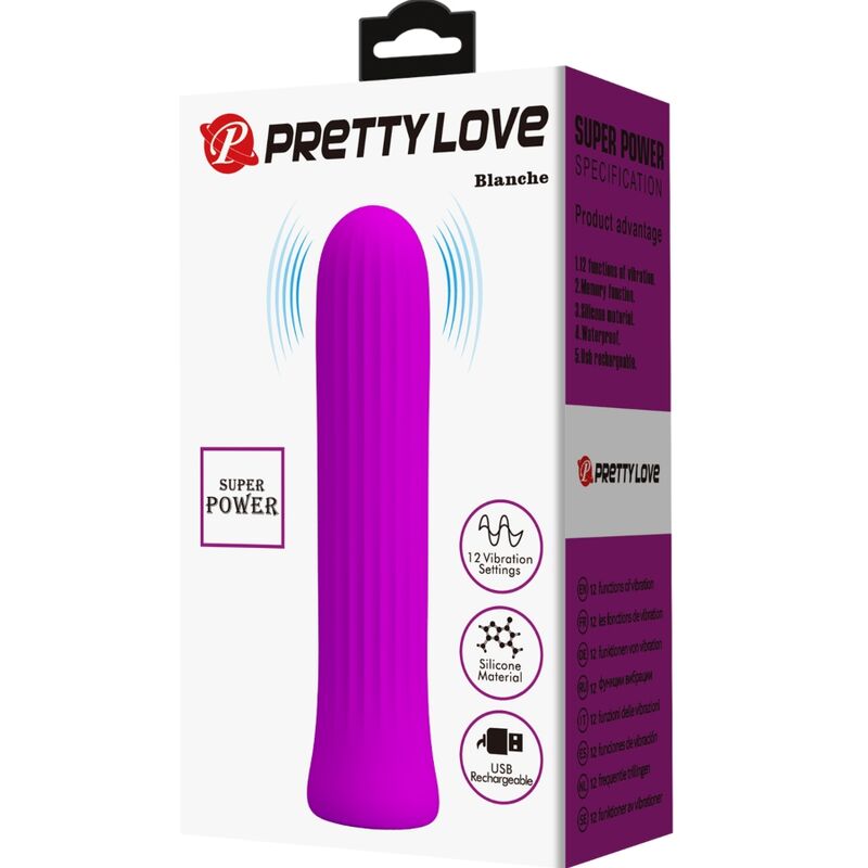 PRETTY LOVE - BLANCHE VIBRATEUR STIMULATEUR ROSE PRETTY LOVE C-TYPE