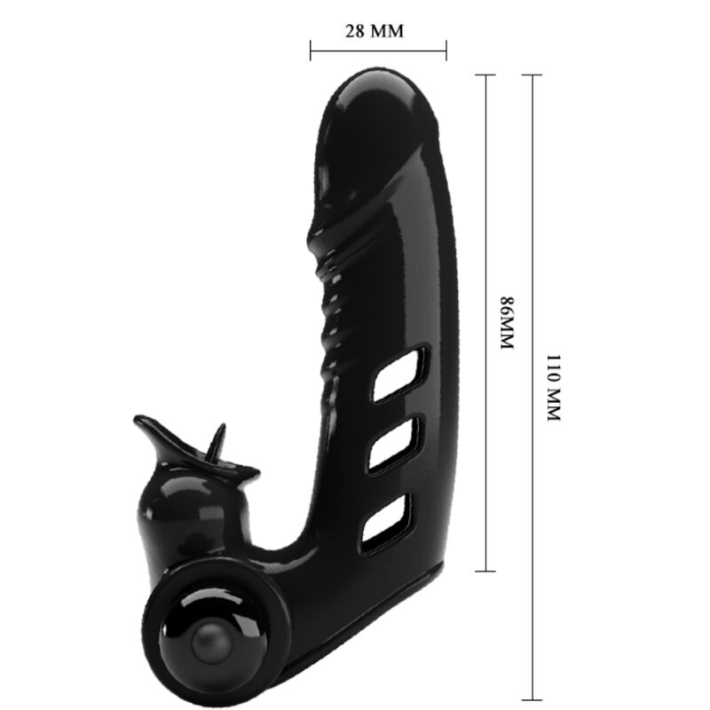 PRETTY LOVE - COUVERCLE DE DOIGT VIBRATEUR CORBIN NOIR PRETTY LOVE MALE