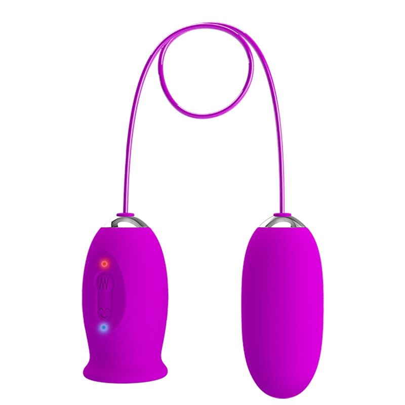 PRETTY LOVE - VIBRATEUR RECHARGEABLE DAISY DUAL EGG VIOLET PRETTY LOVE FLIRTATION