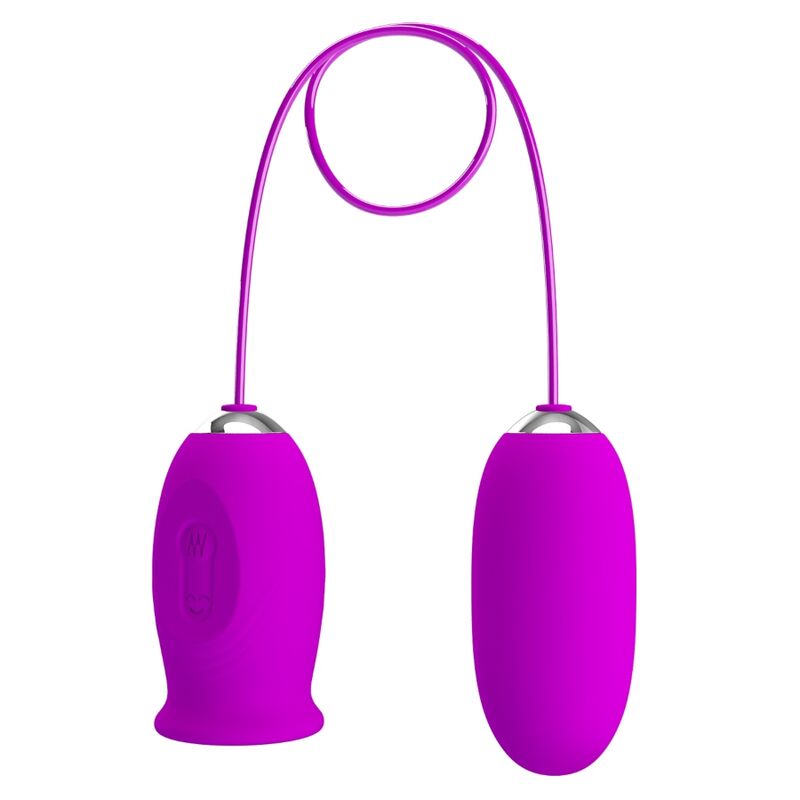 PRETTY LOVE - VIBRATEUR RECHARGEABLE DAISY DUAL EGG VIOLET PRETTY LOVE FLIRTATION